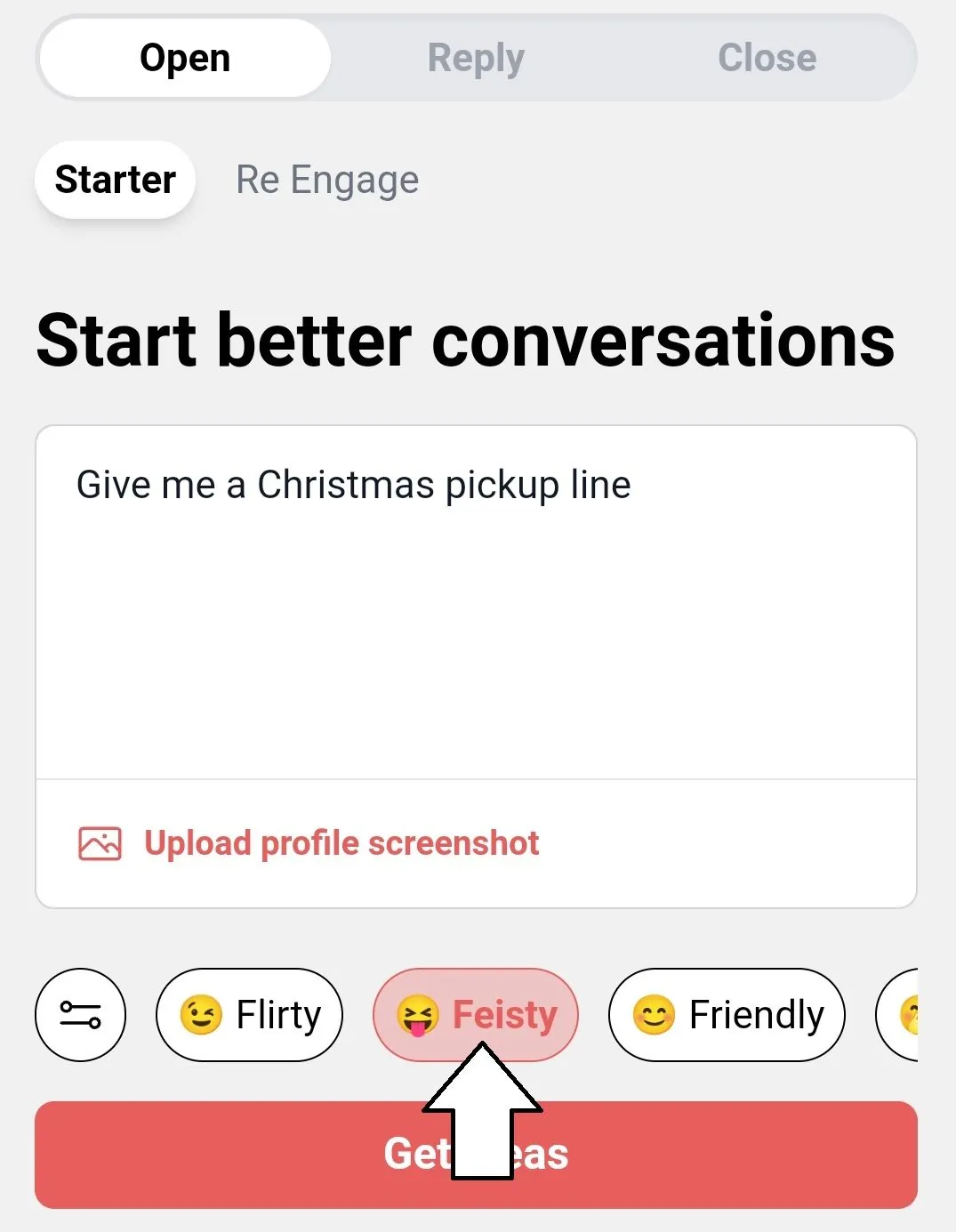 select the tone of your answer in yourmove chat assistant