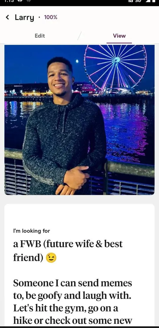 best tinder gym bios example