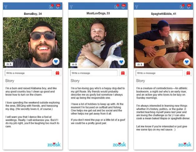 A collage of dating profiles showing good photos