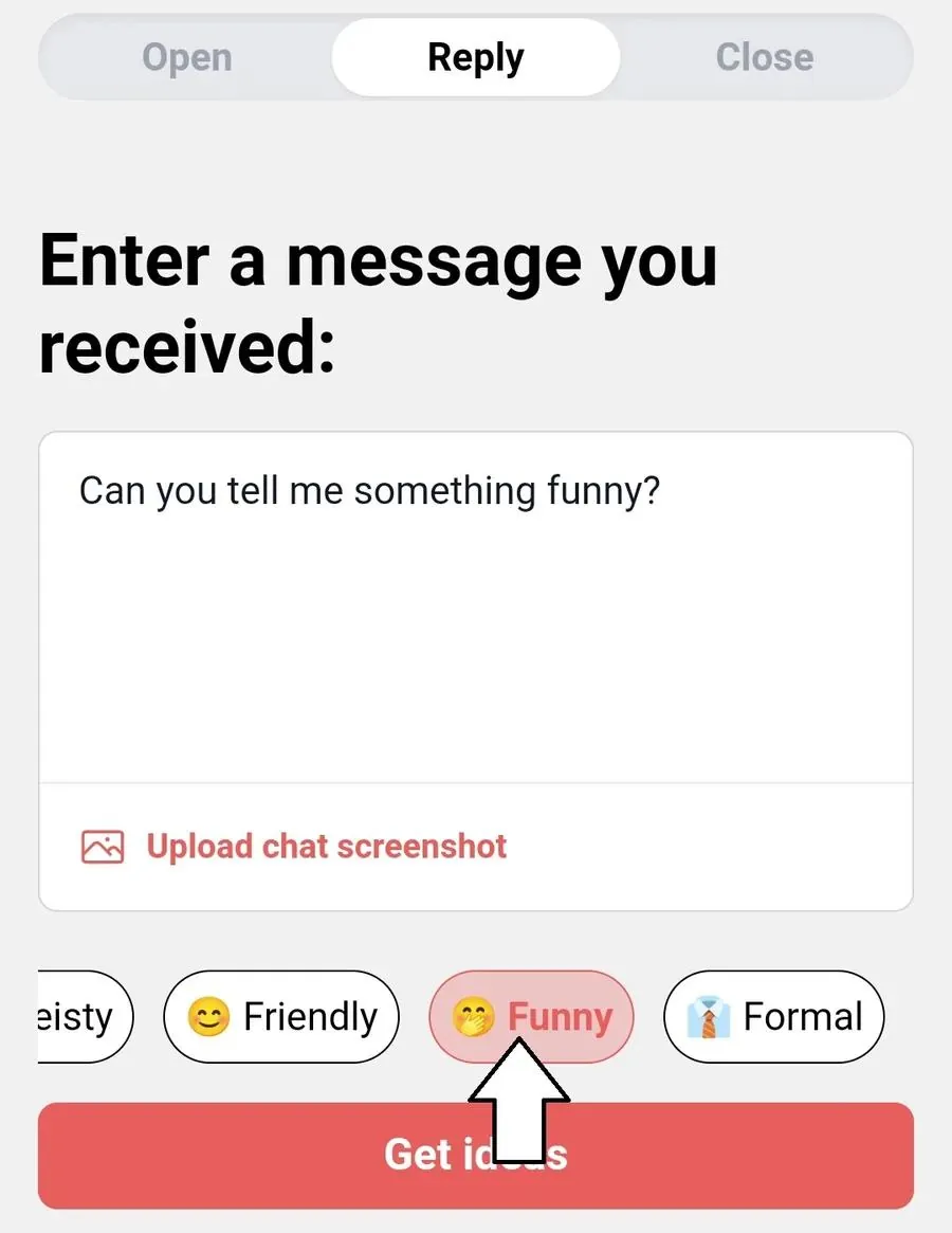 select funny in yourmove chat assistant